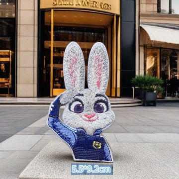 Bunny Officer & Fox Patches (Stick-On)