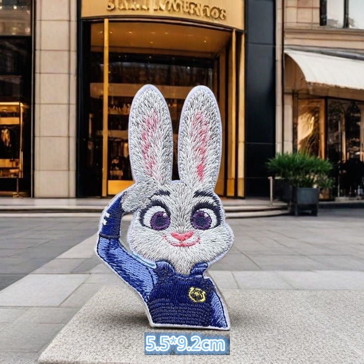 Bunny Officer & Fox Patches (Stick-On)