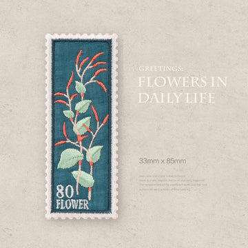 Flower in Daily Life Embroidered Patches - Multiple Designs Available - CheerCove