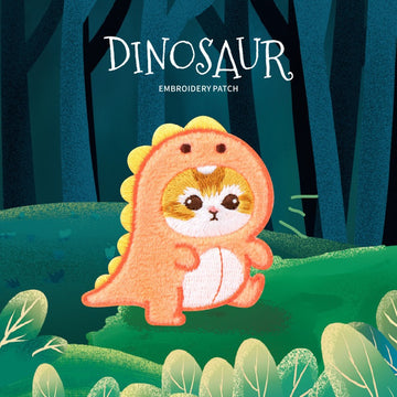 Purr-saurus Embroidered Patches - Multiple Designs Available - CheerCove