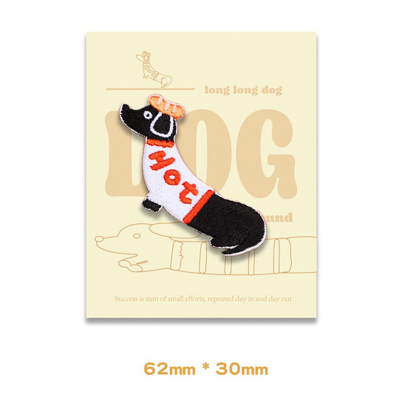 Wiener Dog Embroidered Patches - Multiple Designs Available - CheerCove