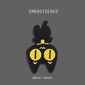 Large-Eyed Black Cat Patches(Stick-On)