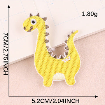 Colorful Dinosaur Embroidered Patches - Multiple Designs Available - CheerCove