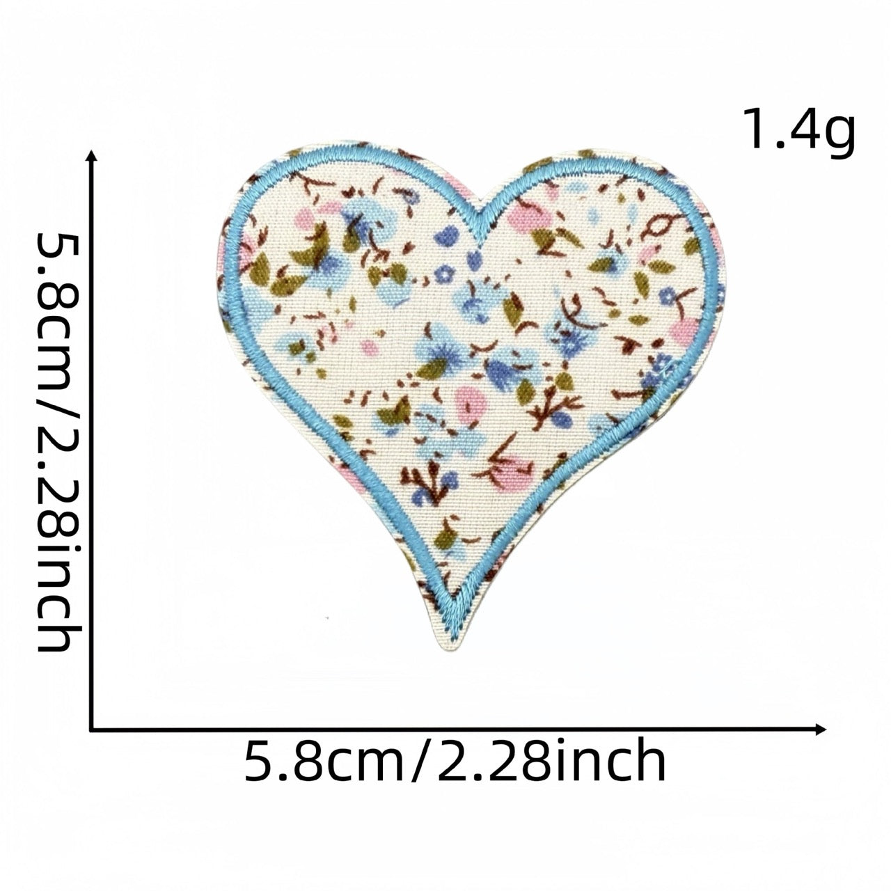 Floral Heart Embroidered Patches - Multiple Designs Available - CheerCove