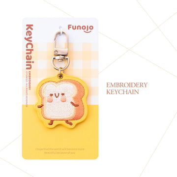 Breakfast Embroidery & PU Leather Charm