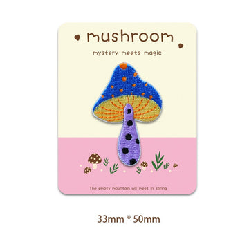 Colorful Mushroom Embroidered Patches - Multiple Designs Available - CheerCove