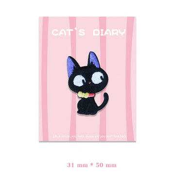 Cat's Diary Embroidered Patches - Multiple Designs Available - CheerCove