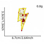 Floral Lightning Embroidered Patches - Multiple Designs Available - CheerCove