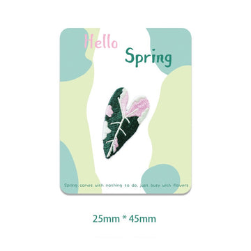 Botanical Leaf Embroidered Patches - Multiple Designs Available - CheerCove