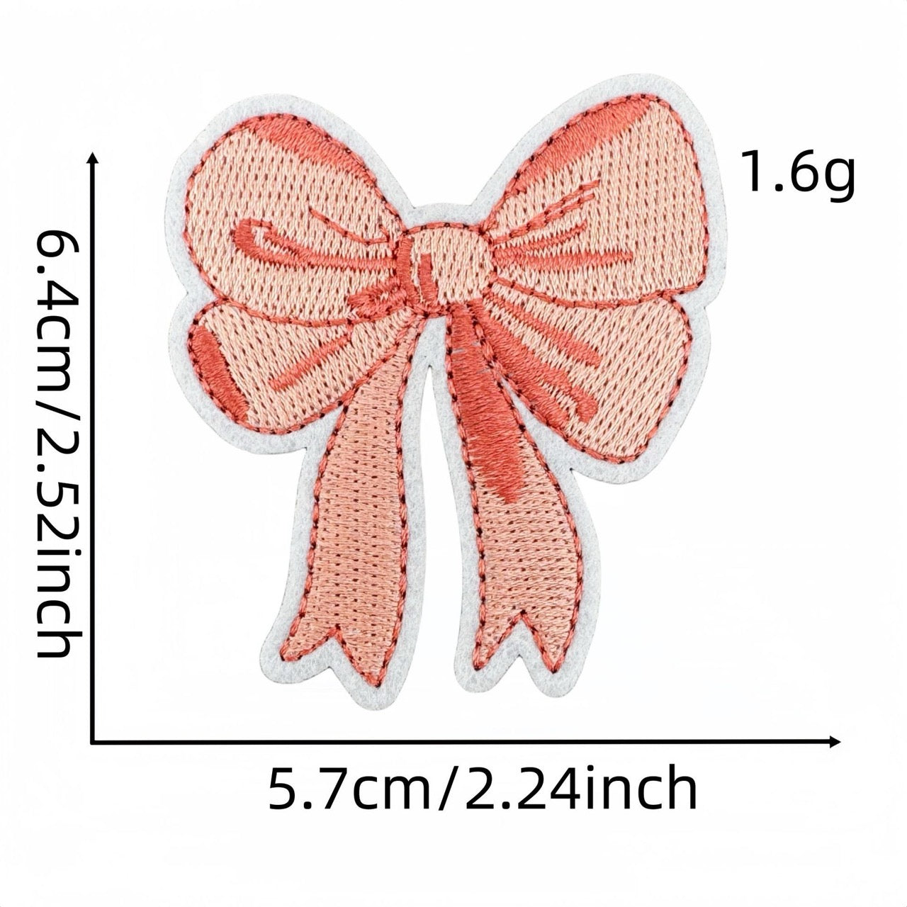 Pink Bow Patches (Iron-On)