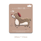Caramel-Toned Dog Embroidered Patches - Multiple Designs Available - CheerCove