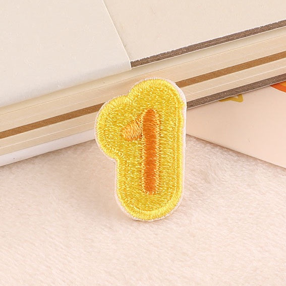 Color Block Numbers Patches(Stick-On) - CheerCove