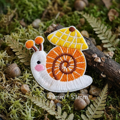Cute Cottagecore Snail Patches (Stick-On)