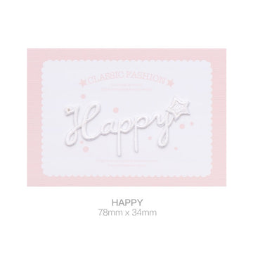 Happy Day Embroidered Patches - Multiple Designs Available - CheerCove