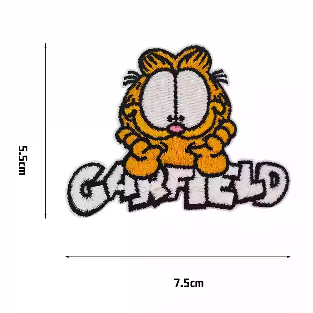 Grumpy Orange Cat Patches (Stick-On)