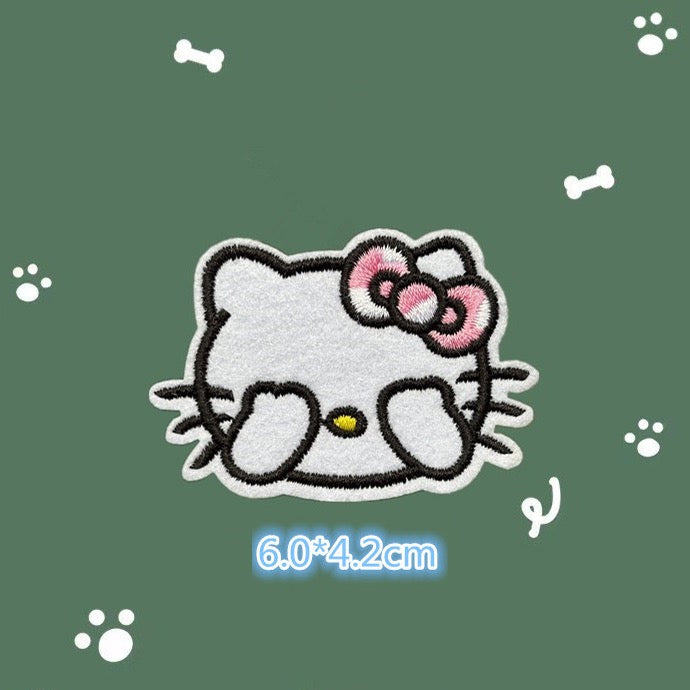 Bow-Tied Kitten Patches (Stick-On)