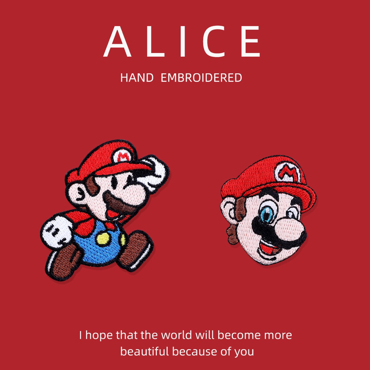 Retro Plumber Hero Patches(Stick-On)