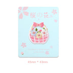 Cherry Blossom Rabbit Embroidered Patches - Multiple Designs Available - CheerCove