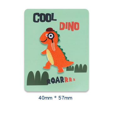 Fun Dinosaur Embroidered Patches - Multiple Designs Available - CheerCove