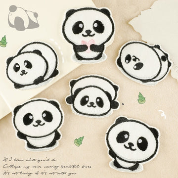 Chubby Panda Embroidered Patches - Multiple Designs Available - CheerCove
