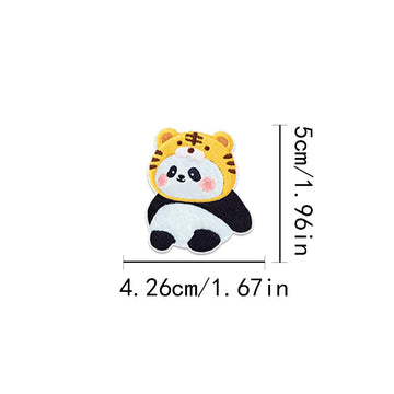 Panda in Hat Embroidered Patches - Multiple Designs Available - CheerCove