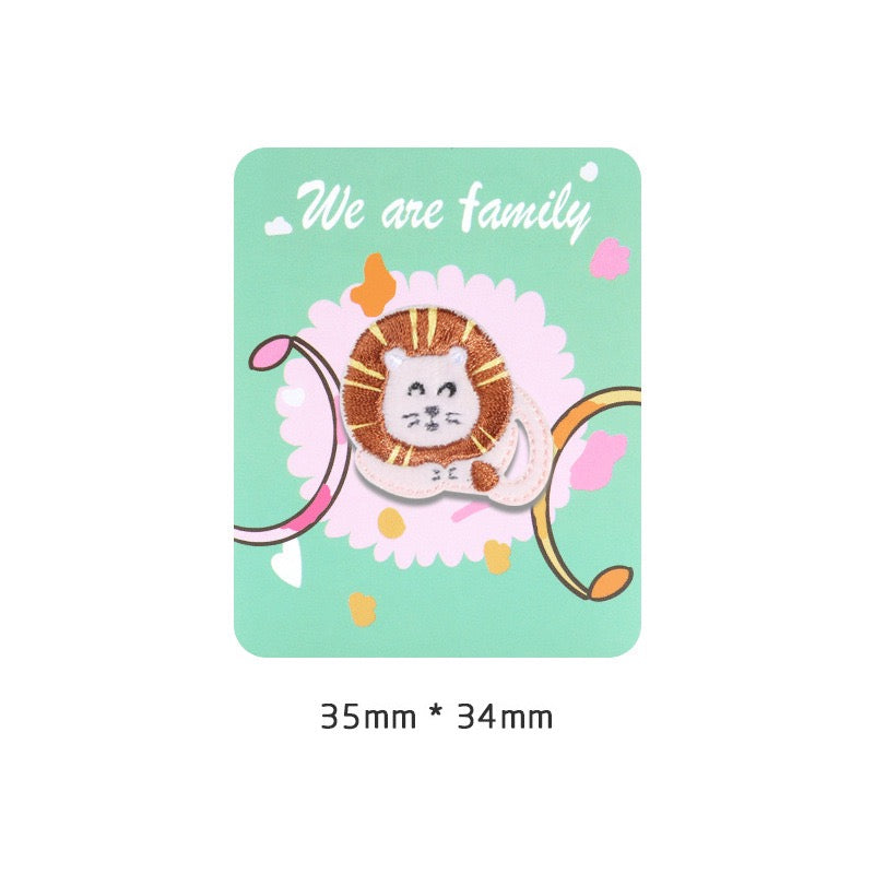 Lion Family Embroidered Patches - Multiple Designs Available - CheerCove