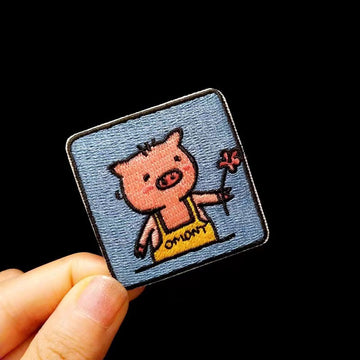 Piggy Couple Patches (Stick-On)
