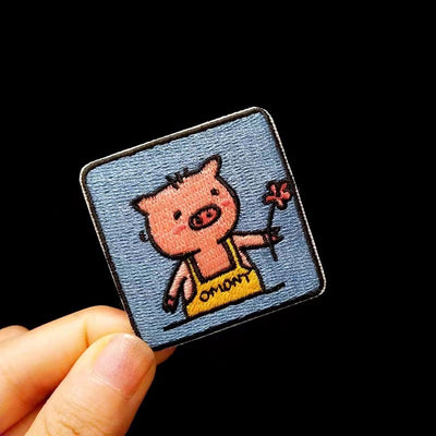 Piggy Couple Patches (Stick-On)