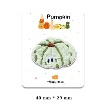 Cute Pumpkin Embroidered Patches - Multiple Designs Available - CheerCove