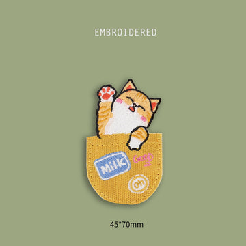 Cat in Pocket Patches(Stick-On)
