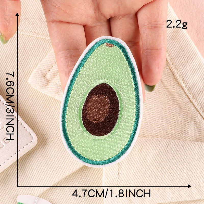 Buttery Green Appliqués Embroidered Patches - Multiple Designs Available - CheerCove