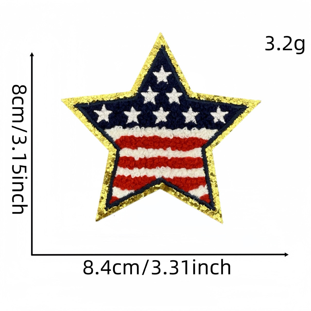 Stars & Stripes ① Patches (Iron-On)