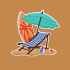 Beach Vacation Patches (Iron-On)
