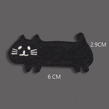 Cute Black Cat Patches (Stick-On) - CheerCove