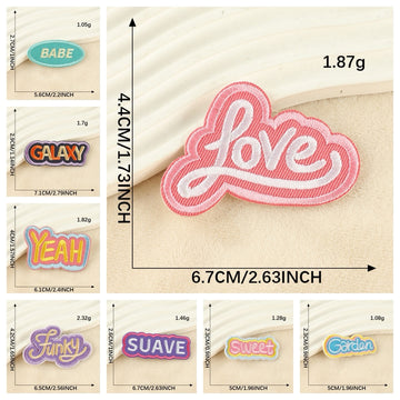 Rainbow Words Embroidered Patches ② - Multiple Designs Available - CheerCove