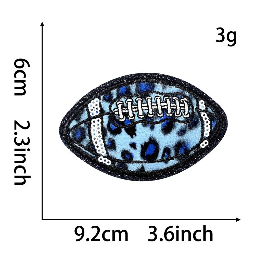 Holographic Leopard Rugby Patches (Iron-On) - CheerCove