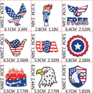 American Memorial Day ② Patches (Iron-On) - CheerCove
