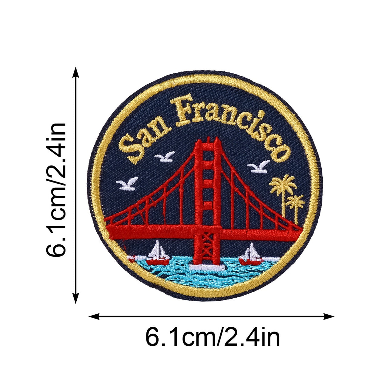 World City Landmarks Patches (Iron-On)