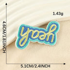 Rainbow Words Embroidered Patches ① - Multiple Designs Available - CheerCove