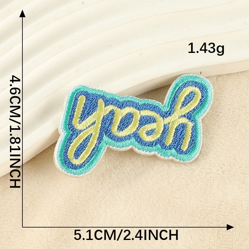 Rainbow Words Embroidered Patches ① - Multiple Designs Available - CheerCove