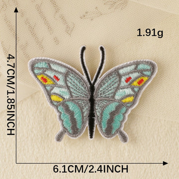 Butterfly Embroidered Patches ③ - Multiple Designs Available - CheerCove