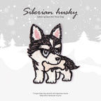 Snowy Husky Patches (Iron-On)