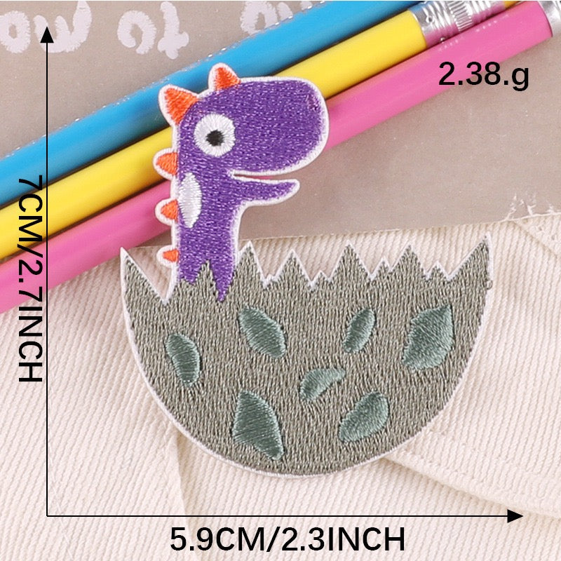 Dinosaur Embroidered Patches - Multiple Designs Available - CheerCove