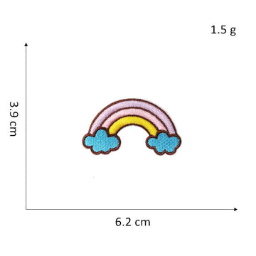 Moon with Clouds Planet Embroidered Patches - Multiple Designs Available - CheerCove