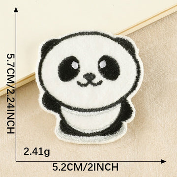 Chubby Panda Embroidered Patches - Multiple Designs Available - CheerCove