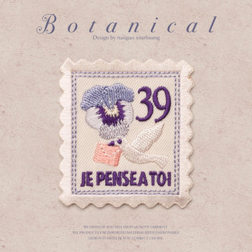 Flower Stamps Embroidered Patches - Multiple Designs Available - CheerCove