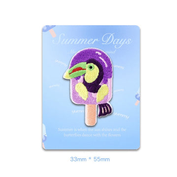 Summer Animal Popsicle Embroidered Patches - Multiple Designs Available - CheerCove