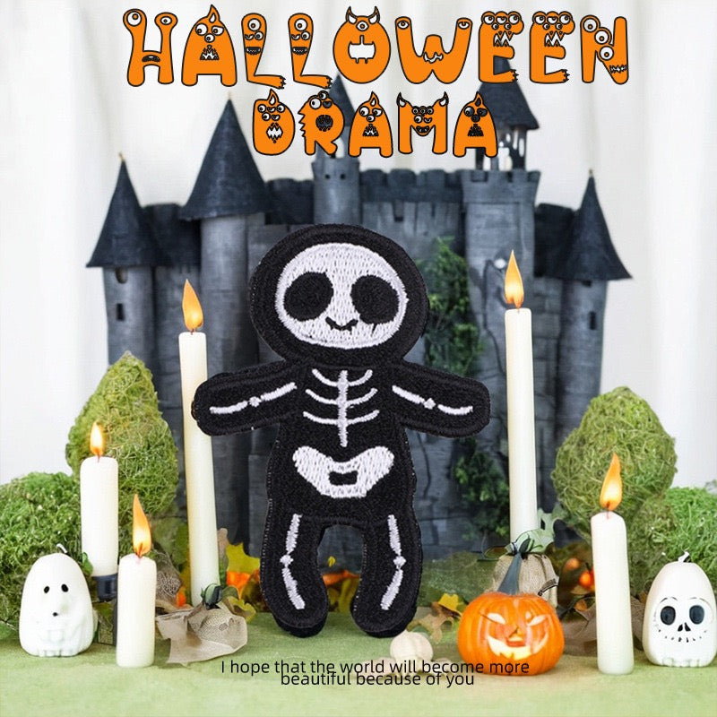 Halloween Mummy Skeleton Patches (Stick-On)
