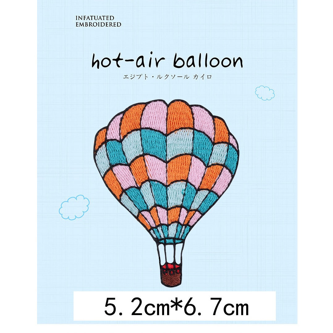 Love Hot Air Balloon Patches (Stick-On)