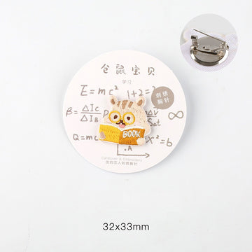 Embroidered Pins of Hamster